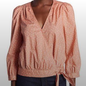 Madewell Wrap Tie Top in Star Scatter